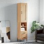 vidaXL Aparador de madera contrachapada roble Sonoma 34,5x34x180 cm vidaXL Aparador de madera contrachapada roble Sonoma 34,5x34x180 cm