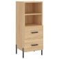 vidaXL Aparador de madera contrachapada roble Sonoma 34,5x34x180 cm vidaXL Aparador de madera contrachapada roble Sonoma 34,5x34x180 cm