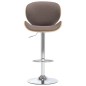 vidaXL Taburete de cocina de tela color gris taupe vidaXL Taburete de cocina de tela color gris taupe