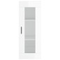 vidaXL Aparador alto madera contrachapada blanco brillo 34,5x34x180 cm vidaXL Aparador alto madera contrachapada blanco brillo 34,5x34x180 cm