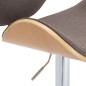 vidaXL Taburete de cocina de tela color gris taupe vidaXL Taburete de cocina de tela color gris taupe