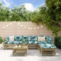 vidaXL Juego de muebles de jardín 7 pzas madera de pino impregnada vidaXL Juego de muebles de jardín 7 pzas madera de pino impregnada