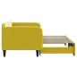 vidaXL Sofá cama nido terciopelo amarillo 90x200 cm vidaXL Sofá cama nido terciopelo amarillo 90x200 cm