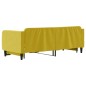 vidaXL Sofá cama nido terciopelo amarillo 90x200 cm vidaXL Sofá cama nido terciopelo amarillo 90x200 cm