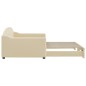 vidaXL Sofá cama nido tela crema 100x200 cm vidaXL Sofá cama nido tela crema 100x200 cm