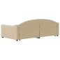 vidaXL Sofá cama nido tela crema 100x200 cm vidaXL Sofá cama nido tela crema 100x200 cm