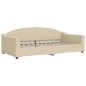 vidaXL Sofá cama nido tela crema 100x200 cm vidaXL Sofá cama nido tela crema 100x200 cm