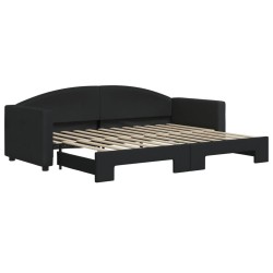 vidaXL Sofá cama nido tela negro 80x200 cm