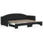 vidaXL Sofá cama nido tela negro 80x200 cm vidaXL Sofá cama nido tela negro 80x200 cm