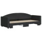 vidaXL Sofá cama nido tela negro 80x200 cm vidaXL Sofá cama nido tela negro 80x200 cm