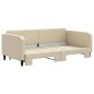 vidaXL Sofá cama nido tela crema 100x200 cm vidaXL Sofá cama nido tela crema 100x200 cm