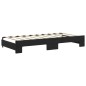 vidaXL Sofá cama nido terciopelo negro 90x190 cm