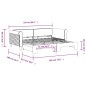 vidaXL Sofá cama nido terciopelo negro 90x190 cm
