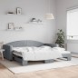 vidaXL Sofá cama nido tela gris claro 100x200 cm vidaXL Sofá cama nido tela gris claro 100x200 cm