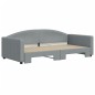 vidaXL Sofá cama nido tela gris claro 100x200 cm vidaXL Sofá cama nido tela gris claro 100x200 cm