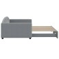 vidaXL Sofá cama nido tela gris claro 100x200 cm vidaXL Sofá cama nido tela gris claro 100x200 cm