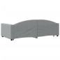 vidaXL Sofá cama nido tela gris claro 100x200 cm vidaXL Sofá cama nido tela gris claro 100x200 cm