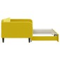 vidaXL Sofá cama nido terciopelo amarillo 100x200 cm vidaXL Sofá cama nido terciopelo amarillo 100x200 cm