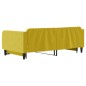 vidaXL Sofá cama nido terciopelo amarillo 100x200 cm vidaXL Sofá cama nido terciopelo amarillo 100x200 cm