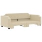 vidaXL Sofá cama nido tela crema 100x200 cm vidaXL Sofá cama nido tela crema 100x200 cm