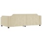 vidaXL Sofá cama nido tela crema 100x200 cm vidaXL Sofá cama nido tela crema 100x200 cm