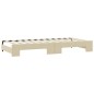 vidaXL Sofá cama nido tela crema 100x200 cm vidaXL Sofá cama nido tela crema 100x200 cm