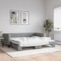 vidaXL Sofá cama nido tela gris claro 100x200 cm vidaXL Sofá cama nido tela gris claro 100x200 cm