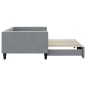 vidaXL Sofá cama nido tela gris claro 100x200 cm vidaXL Sofá cama nido tela gris claro 100x200 cm