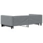 vidaXL Sofá cama nido tela gris claro 100x200 cm vidaXL Sofá cama nido tela gris claro 100x200 cm