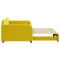 vidaXL Sofá cama nido terciopelo amarillo 90x200 cm vidaXL Sofá cama nido terciopelo amarillo 90x200 cm