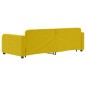 vidaXL Sofá cama nido terciopelo amarillo 90x200 cm vidaXL Sofá cama nido terciopelo amarillo 90x200 cm