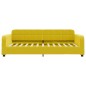 vidaXL Sofá cama nido terciopelo amarillo 90x200 cm vidaXL Sofá cama nido terciopelo amarillo 90x200 cm