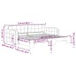 vidaXL Sofá cama nido terciopelo amarillo 90x200 cm vidaXL Sofá cama nido terciopelo amarillo 90x200 cm