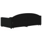 vidaXL Sofá cama nido tela negro 90x200 cm