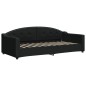 vidaXL Sofá cama nido tela negro 90x200 cm
