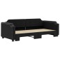 vidaXL Sofá cama nido tela negro 90x200 cm vidaXL Sofá cama nido tela negro 90x200 cm