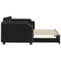 vidaXL Sofá cama nido tela negro 90x200 cm vidaXL Sofá cama nido tela negro 90x200 cm