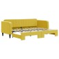 vidaXL Sofá cama nido terciopelo amarillo 80x200 cm vidaXL Sofá cama nido terciopelo amarillo 80x200 cm