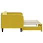 vidaXL Sofá cama nido terciopelo amarillo 80x200 cm vidaXL Sofá cama nido terciopelo amarillo 80x200 cm