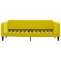 vidaXL Sofá cama nido terciopelo amarillo 80x200 cm vidaXL Sofá cama nido terciopelo amarillo 80x200 cm