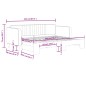 vidaXL Sofá cama nido terciopelo amarillo 80x200 cm vidaXL Sofá cama nido terciopelo amarillo 80x200 cm