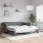 vidaXL Sofá cama nido tela gris oscuro 90x190 cm vidaXL Sofá cama nido tela gris oscuro 90x190 cm