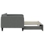 vidaXL Sofá cama nido tela gris oscuro 90x190 cm vidaXL Sofá cama nido tela gris oscuro 90x190 cm