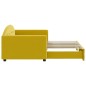 vidaXL Sofá cama nido terciopelo amarillo 90x200 cm vidaXL Sofá cama nido terciopelo amarillo 90x200 cm