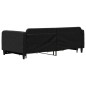 vidaXL Sofá cama nido con cajones tela negro 100x200 cm vidaXL Sofá cama nido con cajones tela negro 100x200 cm