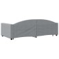 vidaXL Sofá cama nido con cajones tela gris claro 100x200 cm vidaXL Sofá cama nido con cajones tela gris claro 100x200 cm