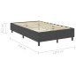 vidaXL Estructura de cama Box Spring tela gris 120x200 cm vidaXL Estructura de cama Box Spring tela gris 120x200 cm
