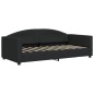 vidaXL Sofá cama nido con cajones tela negro 90x190 cm vidaXL Sofá cama nido con cajones tela negro 90x190 cm