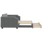 vidaXL Sofá cama nido con cajones tela gris oscuro 90x190 cm vidaXL Sofá cama nido con cajones tela gris oscuro 90x190 cm