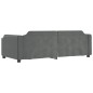 vidaXL Sofá cama nido con cajones tela gris oscuro 90x190 cm vidaXL Sofá cama nido con cajones tela gris oscuro 90x190 cm